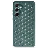 Samsung Galaxy A25 5G Kılıf Petek Silikon Kapak - Koyu Yeşil-(5796)