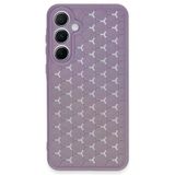 Samsung Galaxy A25 5G Kılıf Petek Silikon Kapak - Lila-(5796)