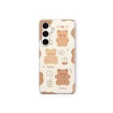 Samsung Galaxy A25 ile Uyumlu Brown Bear Tasarım Baskılı Şeffaf Kılıf