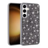 Samsung Galaxy A25 İle Uyumlu Kılıf Parlak Taşlı Tasarım Pırlanta Kapak T37252 Gri