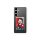 Samsung Galaxy A25 ile Uyumlu Spartan Tasarım Baskılı Şeffaf Kılıf