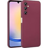 Samsung Galaxy A25 Kılıf Esnek Yapılı İnce Slim Silikon Kapak Ryc/premier Bordo