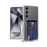 Samsung Galaxy A25 Kılıf Kamera Korumalı Kartlıklı Cüzdanlı Yumuşak Silikon Kapak Kartvizit Bölmeli