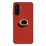 Samsung Galaxy A26 Uyumlu Sade Kahve Kupası Baskılı Silikon Kılıf