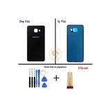 Samsung Galaxy A3 2016 A310 Siyah Renk Uyumlu Arka Kapak + Tamir Seti + B7000 Yapıştırıcı Arka Cam Batarya Kapağı Pil Kapağı Lazer Kesim Back Cover Galaxy A3 2016 Uyumlu