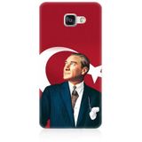 Samsung Galaxy A3 2016 Uyumlu Bayrak Ve Mustafa Kemal Atatürk Desenli Silikon Kılıf