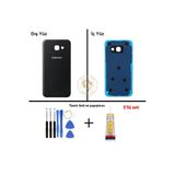 Samsung Galaxy A3 2017 A320 Siyah Renk Uyumlu Arka Kapak + Tamir Seti + B7000 Yapıştırıcı Arka Cam Batarya Kapağı Pil Kapağı Lazer Kesim Back Cover Galaxy A3 2017 Uyumlu