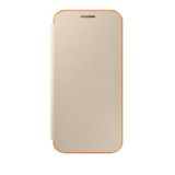 Samsung Galaxy A3 2017 Neon Kapaklı Kılıf (Altın Sarısı)