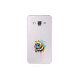 Samsung Galaxy A3 ile uyumlu Splash arı Tasarımlı Slimfit şeffaf silikon kılıf