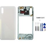 Samsung Galaxy A30s - Sm-A307f Full Kasa Arka Kapak Takim Beyaz - Tamır Setı