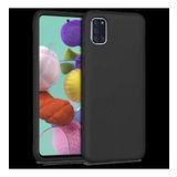 Samsung Galaxy A31 Ince Mat Silikon Kılıf Siyah