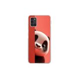 Samsung Galaxy A31 Uyumlu Şeffaf Kılıf 4 Peluş Panda Tasarımlı