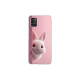 Samsung Galaxy A31 Uyumlu Şeffaf Kılıf 5 Peluş Tavşan Tasarımlı