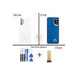 Samsung Galaxy A32 Beyaz Renk Uyumlu Lensli Arka Kapak + Tamir Seti + B7000 Yapıştırıcı Arka Cam Batarya Kapağı Pil Kapağı Lazer Kesim Back Cover Galaxy A32 Uyumlu