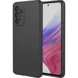 Samsung Galaxy A32 Kılıf Kadife Lansman Soft Yumuşak Liquid Silikon Kamera Korumalı Mara - Galaxy A32 4G - Siyah