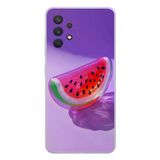 Samsung Galaxy A32 Uyumlu Karpuz Jelibon Baskılı Silikon Kılıf