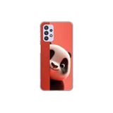 Samsung Galaxy A32 Uyumlu Şeffaf Kılıf 4 Peluş Panda Tasarımlı