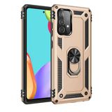 Samsung Galaxy A33 5G Kılıf Sofya Yüzüklü Silikon Kapak - Gold-(5796)