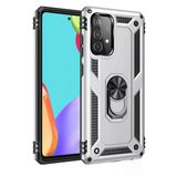 Samsung Galaxy A33 5G Kılıf Sofya Yüzüklü Silikon Kapak - Gümüş-(5796)