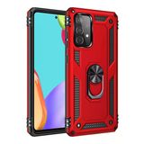 Samsung Galaxy A33 5G Kılıf Sofya Yüzüklü Silikon Kapak - Kırmızı-(5796)
