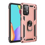Samsung Galaxy A33 5G Kılıf Sofya Yüzüklü Silikon Kapak - Rose-(5796)