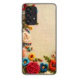 Samsung Galaxy A33 Uyumlu İşlemeli İğne Oyası Baskılı Silikon Kılıf