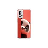Samsung Galaxy A33 Uyumlu Şeffaf Kılıf 4 Peluş Panda Tasarımlı