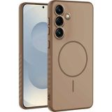 Samsung Galaxy A34 Uyumlu Kılıf Zebana Mono M-Safe Silikon Kılıf Desert Titanyum - Çöl Titanyum