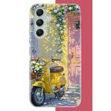 Samsung Galaxy A34 Uyumlu Sarı Mobilet Baskılı Silikon Kılıf