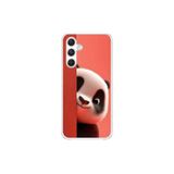 Samsung Galaxy A34 Uyumlu Şeffaf Kılıf 4 Peluş Panda Tasarımlı