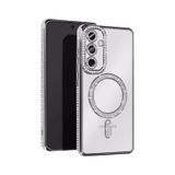 Samsung Galaxy A35 5g Joke Simli Magneticsafe Kılıf - Gümüş