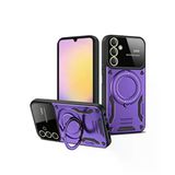 Samsung Galaxy A35 5G Uyumlu Kılıf Joy Lens Standlı Kapak - Mor