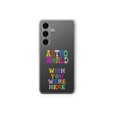 Samsung Galaxy A35 ile Uyumlu Astro World Tasarım Baskılı Şeffaf Kılıf