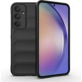 Samsung Galaxy A35 Kılıf Rahat Tutulabilir Yapılı İçi Kadife Kaplamalı Etnik Premium TPU Silikon Kapak - Siyah