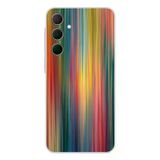 Samsung Galaxy A35 Uyumlu Gökkuşağı Karışımı Baskılı Silikon Kılıf