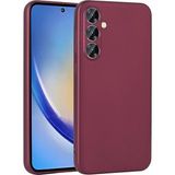Samsung Galaxy A35 Uyumlu Kılıf Soft ve Pürüzsüz Yüzey, Ince Yapılı Darbe Korumalı Esnek Uzun Ömürlü Sturdy Strong Case - Mürdüm