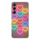 Samsung Galaxy A35 Uyumlu Neon Kalpler Baskılı Silikon Kılıf