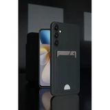 Samsung Galaxy A36 Kılıf Kelvin Kartvizitli Silikon - Siyah