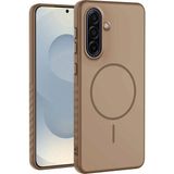 Samsung Galaxy A36 Uyumlu Kılıf Zebana Mono M-Safe Silikon Kılıf Desert Titanyum - Çöl Titanyum