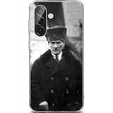 Samsung Galaxy A36 Uyumlu Mustafa Kemal Atatürk Portre Baskılı Silikon Kılıf Renkli