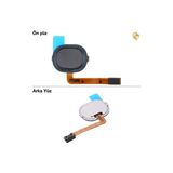 Samsung Galaxy A40 Home Tuşu Filmi Siyah Parmak İzi Butonu Açma-Kapama Butonu Açma-Kapama Tuşu Yan Güç Tuşu Power Tuşu Home Tuşu Touch İd P
