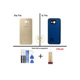 Samsung Galaxy A5 2017 A520 Gold Renk Uyumlu Arka Kapak + Tamir Seti + B7000 Yapıştırıcı Arka Cam Batarya Kapağı Pil Kapağı Lazer Kesim Back Cover Galaxy A5 2017 Uyumlu