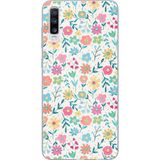 Samsung Galaxy A50-A30S Uyumlu Dekoratif Çiçekler Baskılı Silikon Kılıf