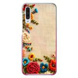 Samsung Galaxy A50 Uyumlu İşlemeli İğne Oyası Baskılı Silikon Kılıf