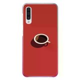 Samsung Galaxy A50 Uyumlu Sade Kahve Kupası Baskılı Silikon Kılıf