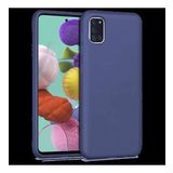 Samsung Galaxy A51 Ince Mat Silikon Kılıf Lacivert