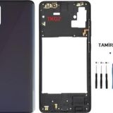 Samsung Galaxy A51 - Sm-A515f Full Kasa Arka Kapak Takim Sıyah - Tamır Setı