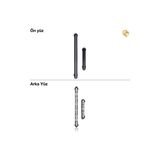 Samsung Galaxy A51 Tuş Takımı İle Uyumlu Siyah Düğme Seti Tuş Takımı Buton Açma-Kapama Düğmesi