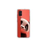Samsung Galaxy A51 Uyumlu Şeffaf Kılıf 4 Peluş Panda Tasarımlı