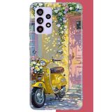 Samsung Galaxy A52-A52s Uyumlu Sarı Mobilet Baskılı Silikon Kılıf
